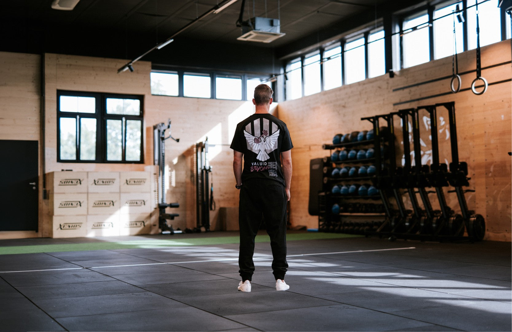 Men t-shirt "Valued beyond reps" black