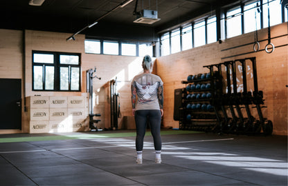 Ladies t-shirt "Valued beyond reps" light grey