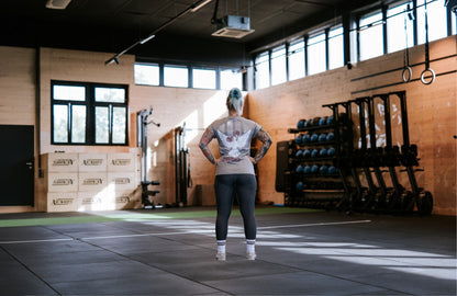 Ladies t-shirt "Valued beyond reps" light grey