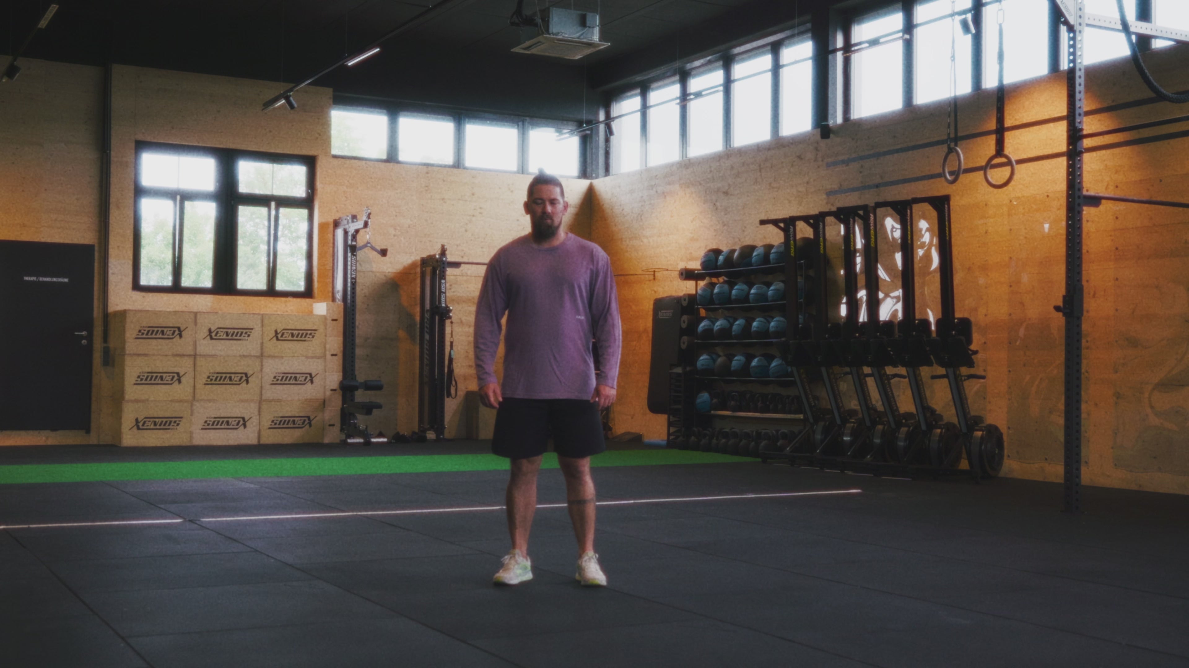 Men long sleeve lavender